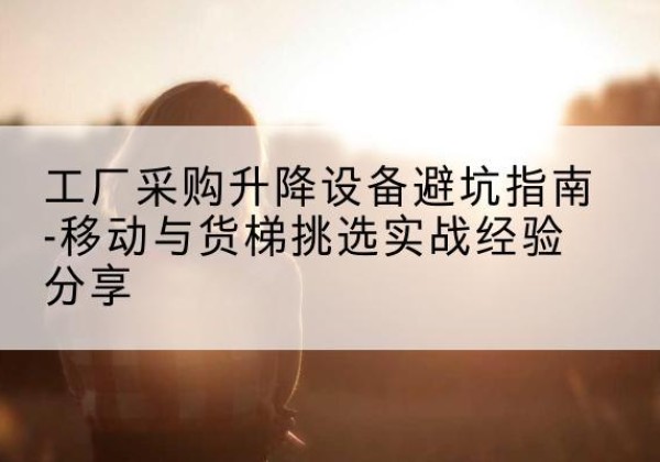 弥勒移动式升降机怎么选-工厂采购升降设备避坑指南-移动与货梯挑选实战经验分享